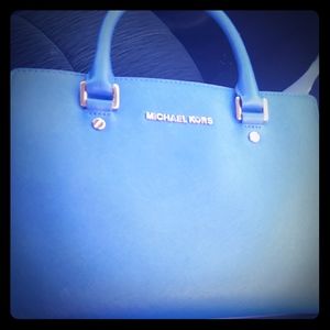Cobalt blue Selma Michael kors handbag